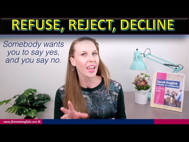 Refuse, Reject, Decline Difference - Basic English Grammar