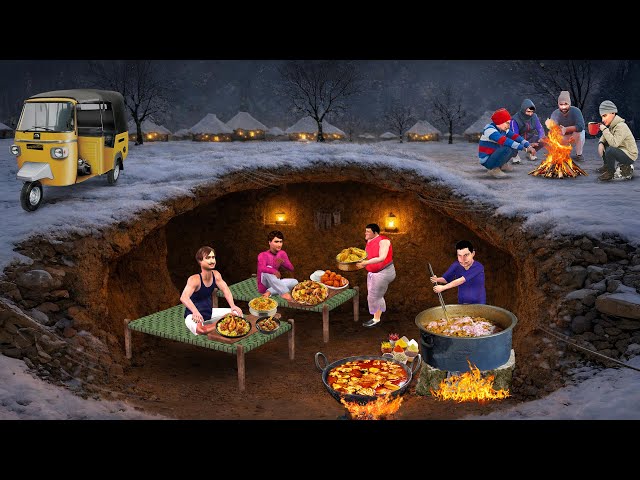 Thand Mei Underground Dhaba Chicken Mutton Biryani Cooking Underground Hindi Kahaniya Moral Stories