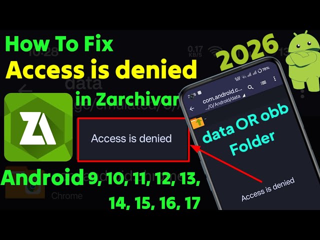 How To Fix 'Access is Denied' in Zarchiver On Any Android || No Root || 2026