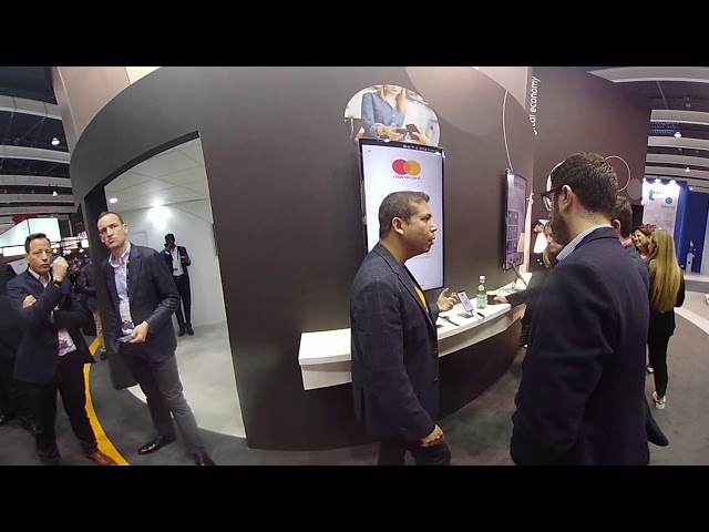 MasterCard 360 booth tour at Mobile World Congress 2018