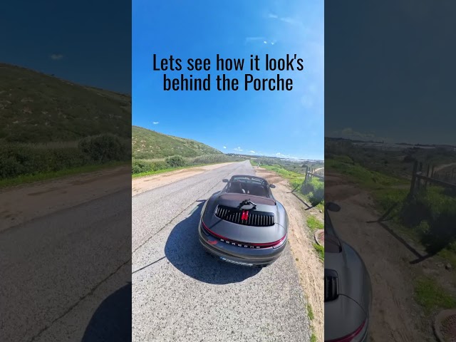 POWERSLIDING a 2024 Porsche 911 Carrera 😍🔥 | Dual Camera Drift Shots! #shorts