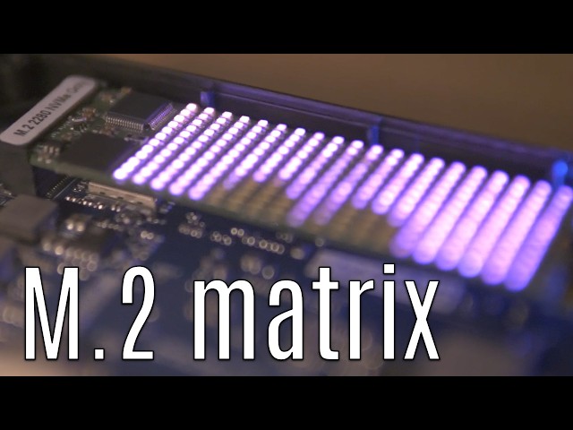 I made an M.2 LED matrix at home