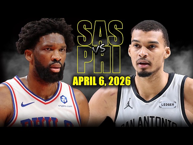 San Antonio Spurs vs Philadelphia 76ers Full Game Highlights – April 6, 2026 | NBA Season