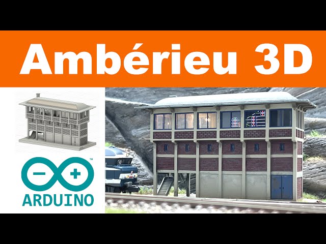 Poste d’aiguillage miniature : modélisation 3D & TCO Arduino