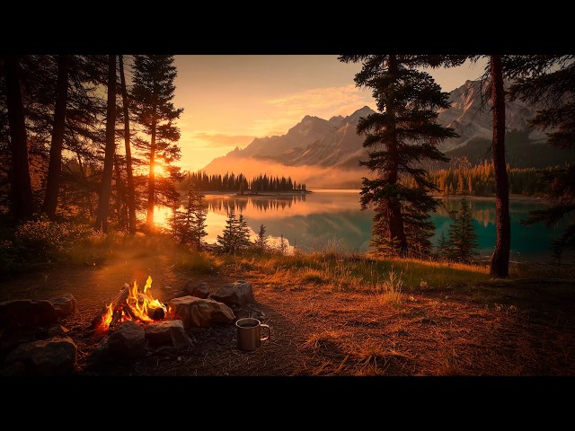 Between the Days | The Lake Turns to Gold 🌅🔥🏔️ 24/7 LIVE