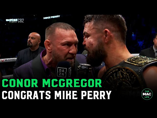 Conor McGregor congratulates Mike Perry: "I WANT TO DO THIS"