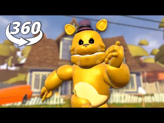 HELLO NEIGHBOR FNAF FREDBEAR in 360 VR Made Me Scream!
