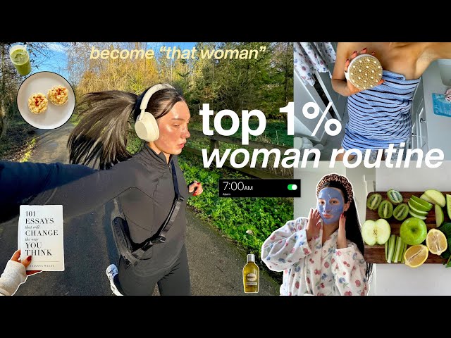 TOP 1% WOMAN ROUTINE: how to stay productive, healthy + disciplined