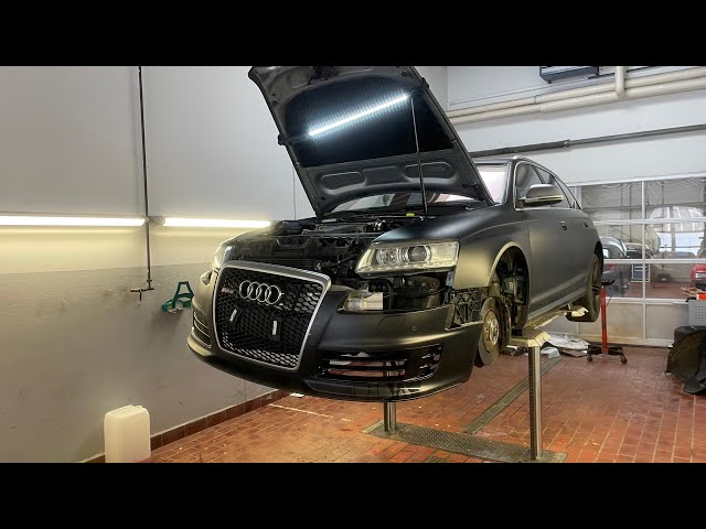 I reinstall the V10 engine of the cheapest Audi RS6 (and forget 1 thing)