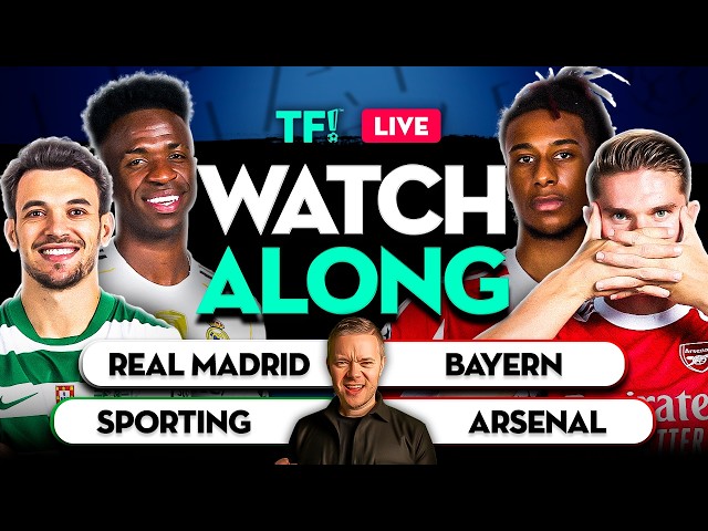 ARSENAL vs SPORTING! REAL MADRID vs BAYERN LIVE with Mark Goldbridge