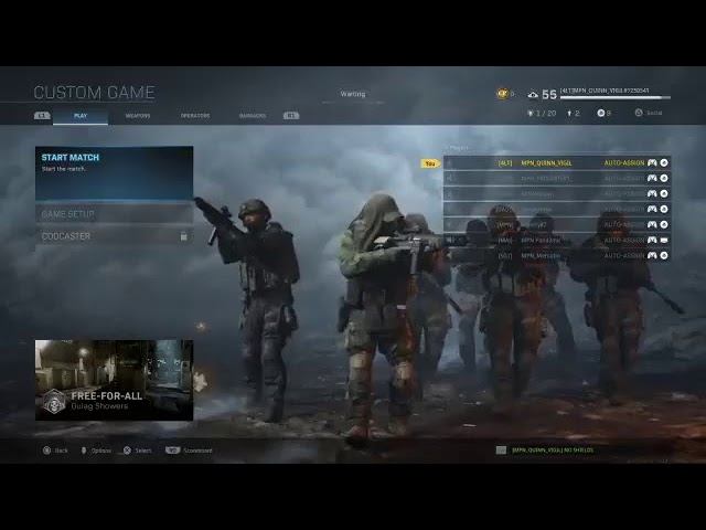 Modern warefare MPN GAME NIGHT