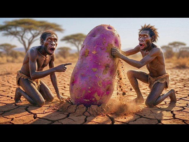 Prehistoric Survival Story | Starving Early Human Finds Food — Hope Explodes in Desperation