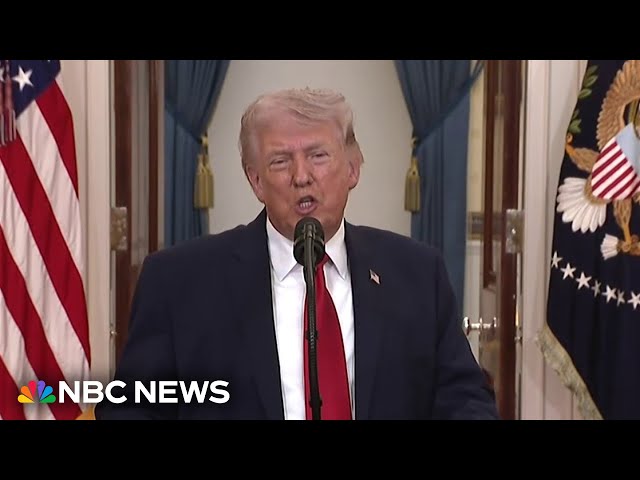 Trump pulls out ‘big rhetorical guns’ to try to make his case for the war with Iran