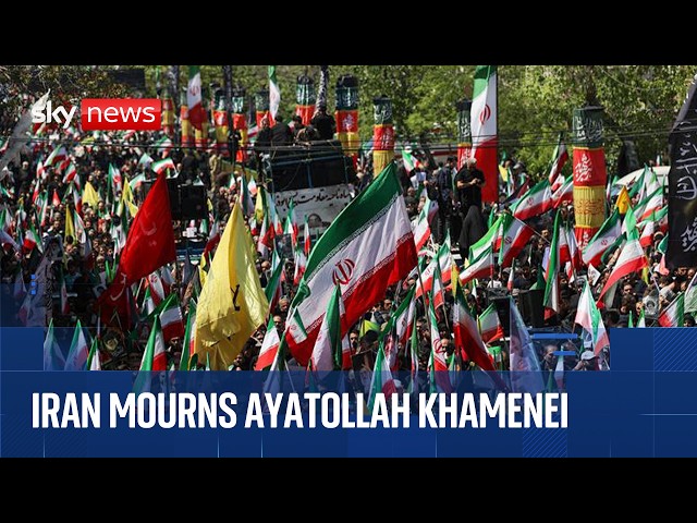 Iran holds mourning ceremony for Supreme Leader Ayatollah Khamenei