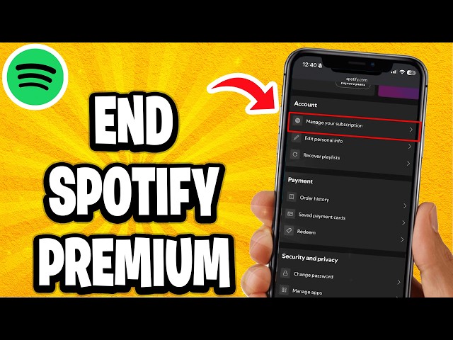 How To End Spotify Premium