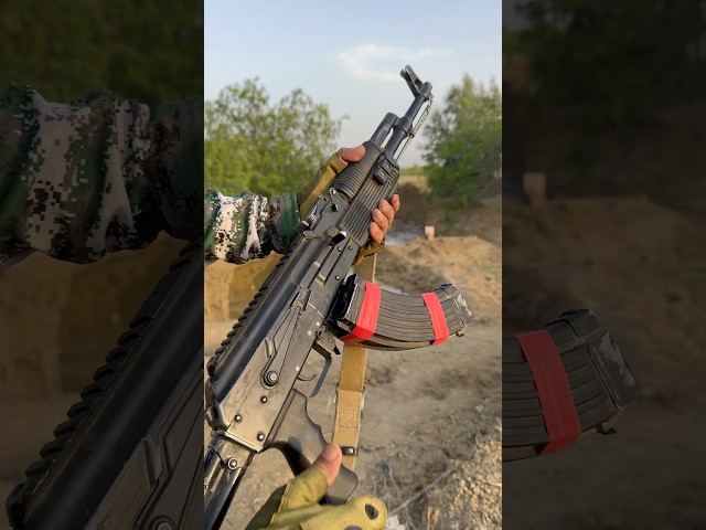 M762 Test fire on wood 🪵 #shorts #feed #viralvideo #gaming #trending #pubgmobile #short