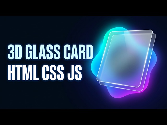 Glass Card – Mouse Tracking Animation | HTML CSS
