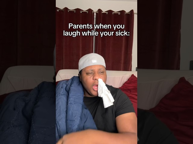 Parents When You Laugh While Your Sick 🤣 #comedy #skit #funny