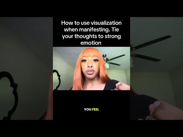How to properly visualize by tying emotions to your thoughts! 😱🤯🧘🏽‍♀️ #visualization