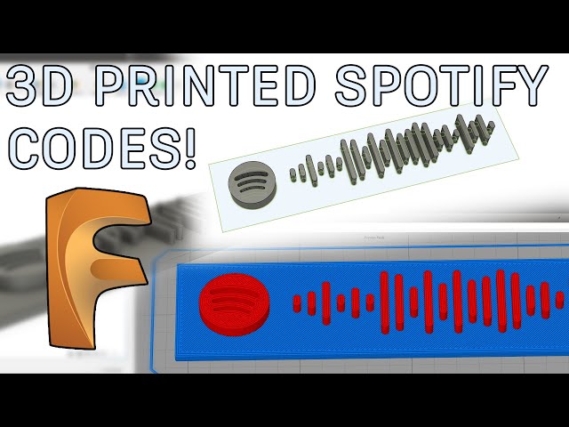 Create Spotify Codes for 3D Printing! | Fusion360