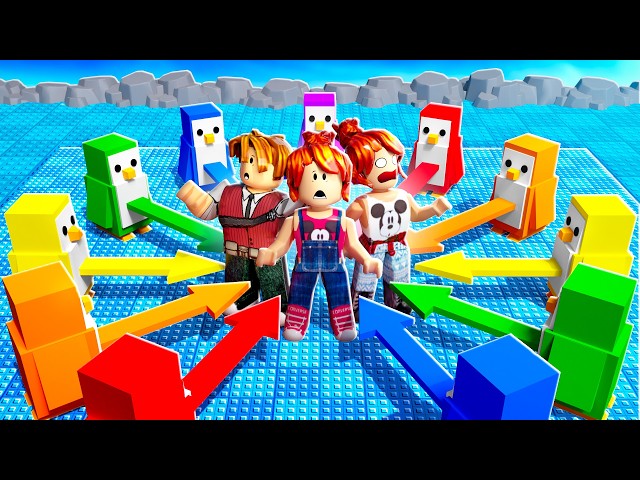 The last penguin on the ice wins! (Roblox Knockout)