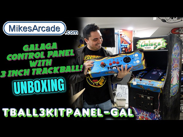 MikesArcade.com Galaga Control Panel with Trackball UNBOXING!