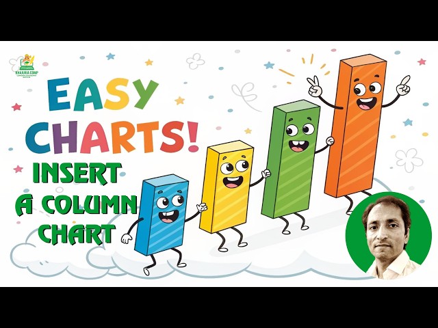 How to Insert Column Chart in Excel | Excel Charts Tutorial for Beginners | Excel Graph Hindi