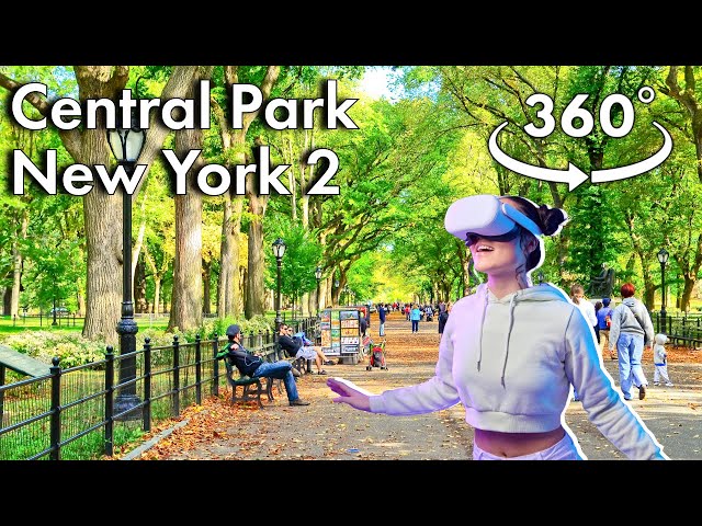 360° Walking Tour of Central Park | Part 2 | New York City 8K VR