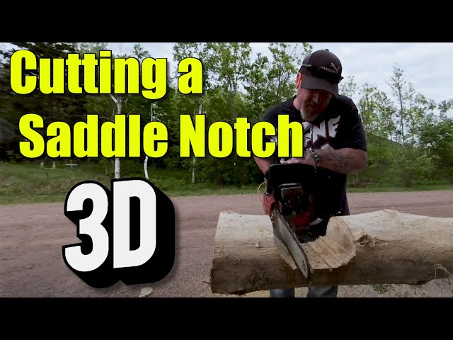 Power saw Cutting a Saddle Notch in VR 180 3D